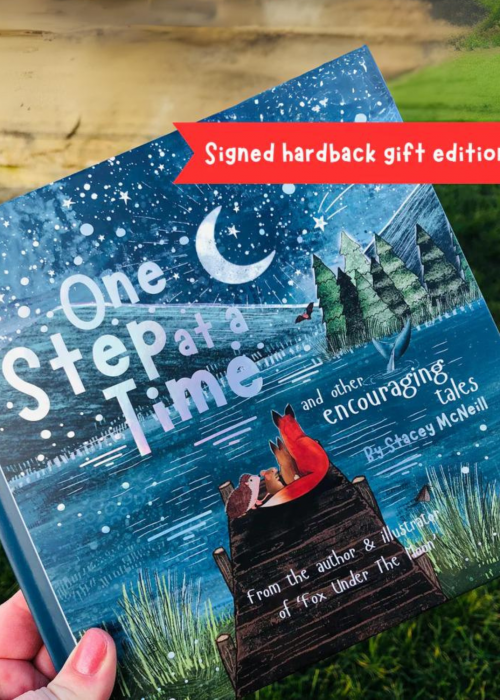 Fox Under the Moon | One Step At A Time | Hardback Gift Book | SIGNED BY AUTHOR